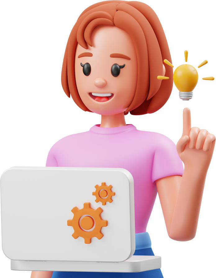 Web Development Idea 3D Character